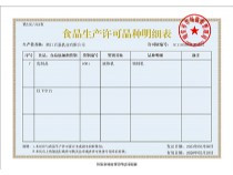 食品生產許可證