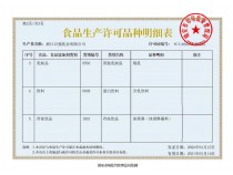食品生產(chǎn)許可證